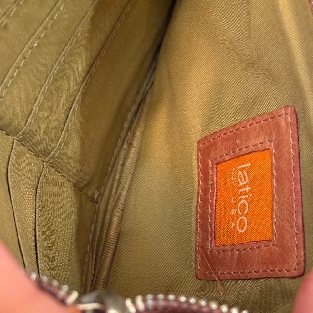 Latico Pink Leather Wristlet Clutch Silver Hardware 10x5 - Picture 6 of 6